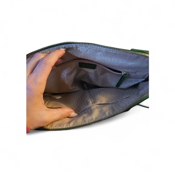 Kate Spade green leather crossbody/hand bag with wallet - Picture 5 of 8